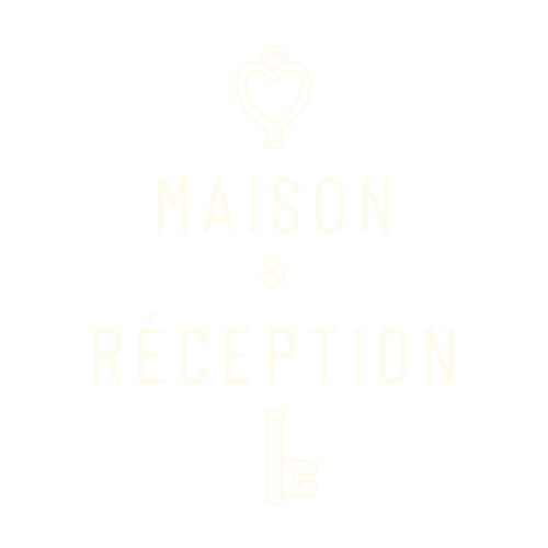 logo maison et réception creme